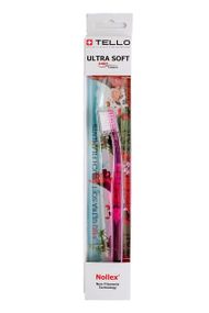 Дитяча зубна щітка Tello Junior 4480 Ultra Soft White (від 5 до 10 років), рожева