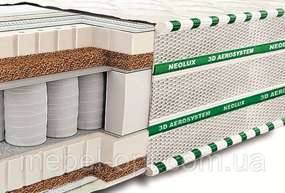 Ортопедический матрас 3D Магнат Латекс-Кокос Зима-лето PS 90х190