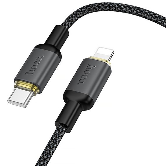 Дата кабель Hoco X128 Benefit Type-C to Lightning 30W (1m) Black | Зображення 2