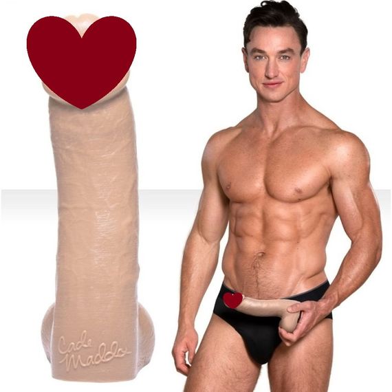 Фалоімітатор реалістичний Fleshjack Boys Cade Maddox Silicone Dildo (RP), тілесний, 22.8 х 5.5 см sexstyle