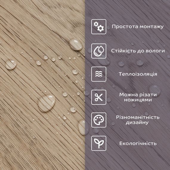 Самоклеюча стінова PET плитка у рулоні 600*3000*2mm (D) SW-00002433 | Зображення 3