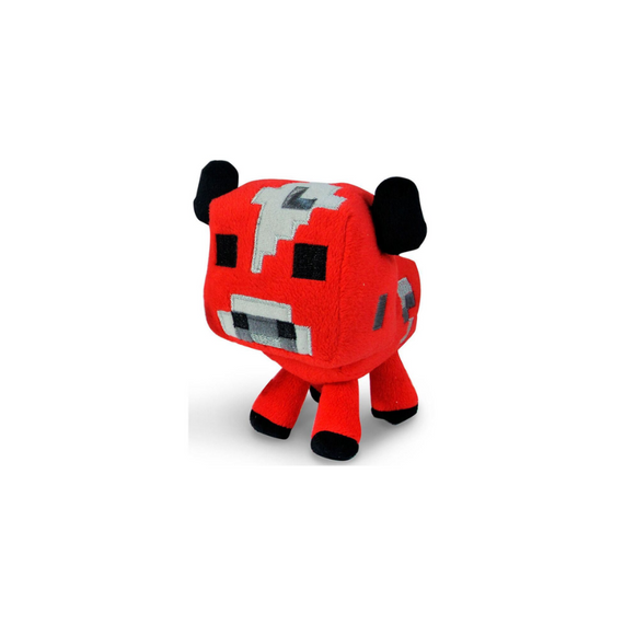 Плюшева іграшка Грибна Корова Майнкрафт 21 см, червона корова з білими плямами на спині | Зображення 3