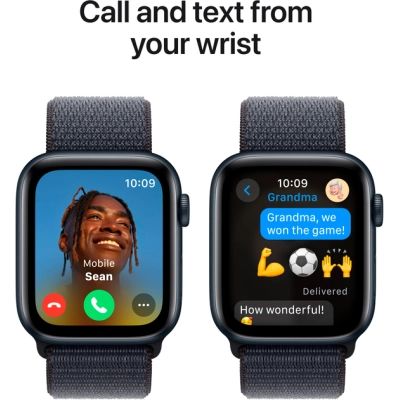 Смарт-годинник Apple Watch SE 2024 GPS 40mm Midnight Aluminium Case with Ink Sport Loop (MXEA3QH/A) | Зображення 3