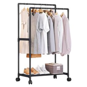 Стойка-вешалка на колесах для вещей и обуви (YH9918-1)