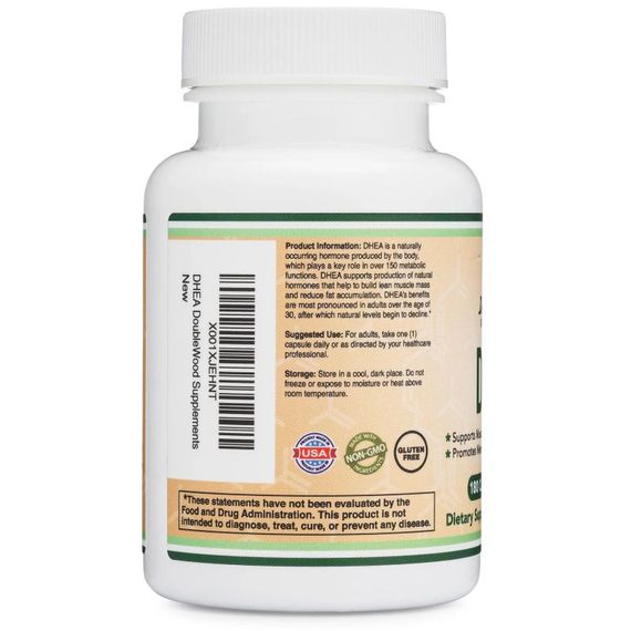 ДГЭА Double Wood DHEA 100 mg, 180 caps | Зображення 1