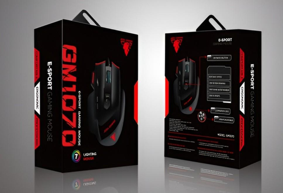 Ігрова дротова комп’ютерна миша JEDEL GM1070 Black з RGB підсвічуванням, | Зображення 5