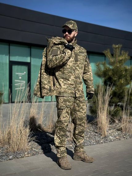 Комплект 3 в 1 Тактичний статутний костюм+ Убакс CoolPass ЗСУ Піксель мм14 Military + Полегшена парка Піксель | Зображення 6