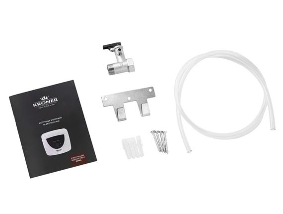 Водонагрівач Kroner Small K10SU1.5 1500 Вт, "мокрий" ТЕН, 10 л, квадратний, вертикальний, під мийкою, білий (CV034585) | Зображення 2