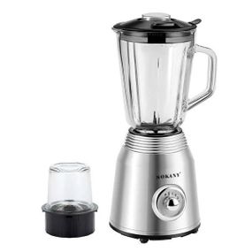 Блендер с кофемолкой 800Вт SOKANY SK-186 Серый