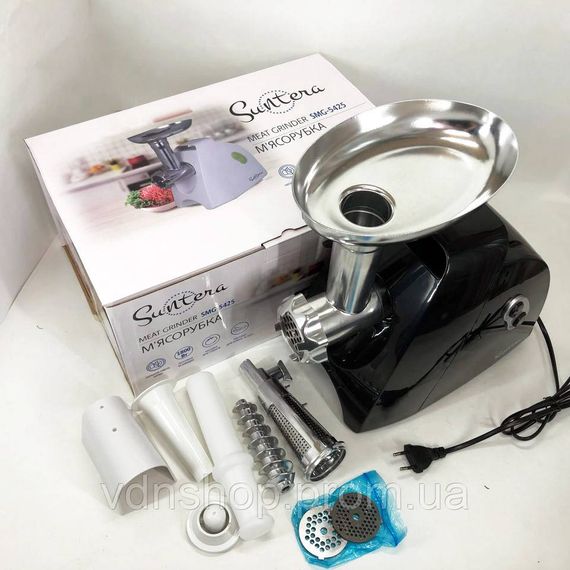 М'ясорубки хорошої якості Suntera SMG-5425B, Електром'ясорубка з насадками для соку і ковбас FG-55 | Зображення 5