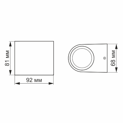 LED Світильник архітектурний VL-AR031-032B 3W 2700 K 220-240V IP54 Videx | Зображення 2