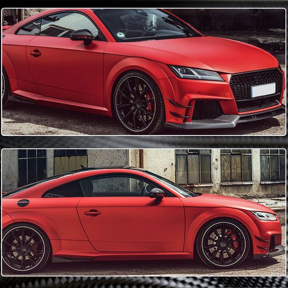 Бокові накладки на передній бампер (для RS, 2016-2019, Карбон) для Ауди ТТ рр | Зображення 3