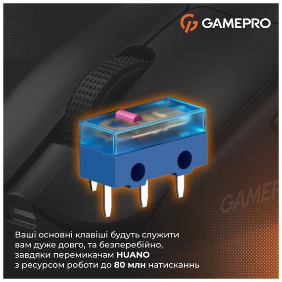 Мишка GamePro Genesis Avenger Wireless/Bluetooth/USB Black (GM096B) | Зображення 5