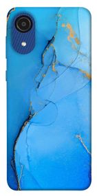 Чохол IBANAN Синій із золотом для Samsung Galaxy A03 Core, Синій