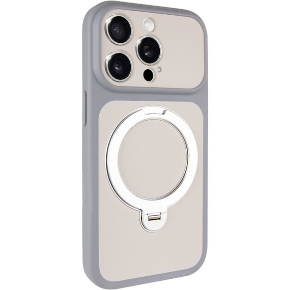Чохол Ummi Full Camera with Magnetic Fit HQ Ring для Apple iPhone 13 Pro (6.1") Grey
