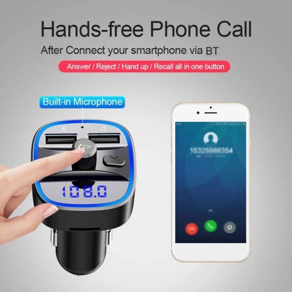 FM-трансмиттер Tickas Multifunction Wireless Car mp3 player | Зображення 2