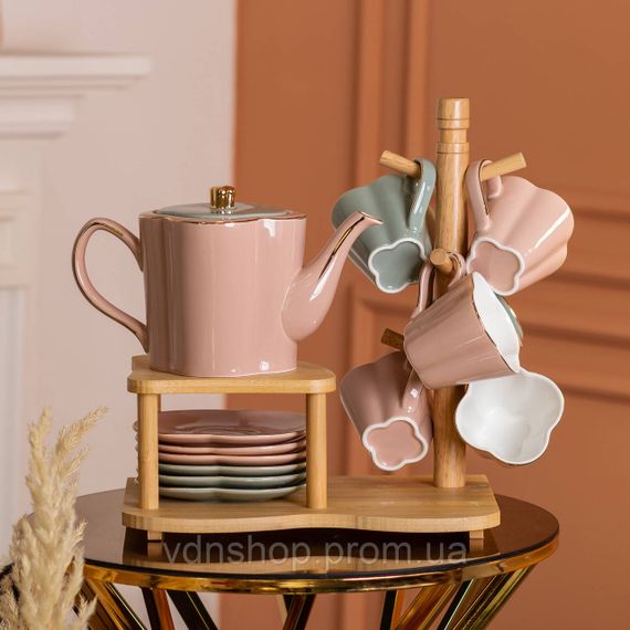 Чайный сервиз на 6 персон с бамбуковой подставкой HP-15-25 | Зображення 6