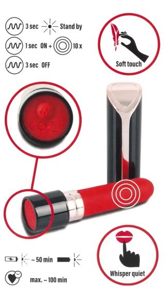 Міні вібратор ПОМАДА Lipstick sexstyle | Зображення 8