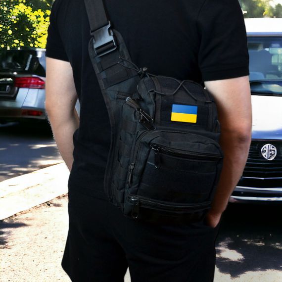 Тактичний месенджер, Сумка через плече з військової тканини, Тактична сумка для активного життя GM-91 | Зображення 8