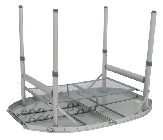 Стіл Bo-Camp Premium Oval 100x70 см Grey (1404424) (DAS303284) | Зображення 1