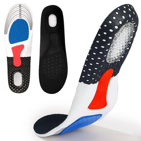 Ортопедические стельки с гелевой пяткой, 250-280 мм (39-44р) / Обрезные стельки с жестким супинатором /