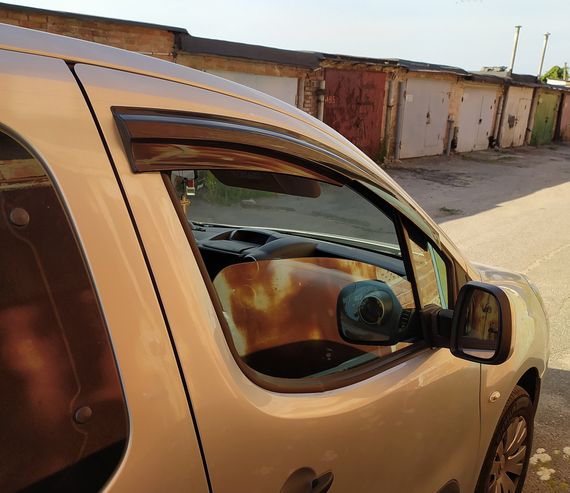 Ветровики (2 шт, Sunplex Sport) для Citroen Berlingo 2008-2018 гг