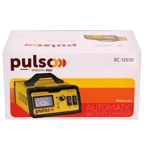 Зарядний пристрій PULSO BC-12610 6-12V/0-10A/5-120AHR/LED-Ампер./Iмпульсний | Зображення 2