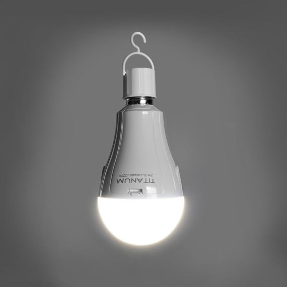 Світлодіодна лампа акумуляторна TІTANUM A80 12W E27 4000K 230V | Зображення 9