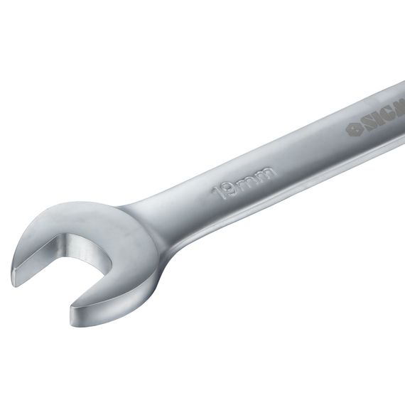 Ключ ріжково-накидний Sigma з трещіткою 19 мм CrV satine (6022191) | Зображення 2