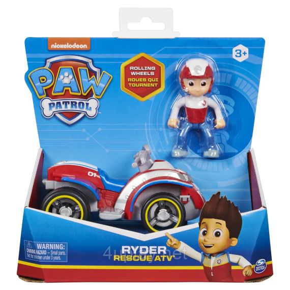 Щенячий патруль Спасательный квадроцикл и фигурка Райдер. Paw Patrol Ryder's Rescue ATV Vehicle with Figure | Зображення 1