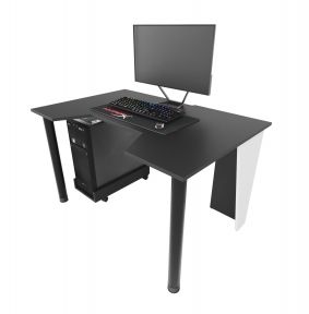 Стол геймерский ZEUS GAMER-1 черныйбелый