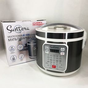 Мультиварка Suntera AS-1020 1000 Вт, Багатофункціональна мультиварка, скороварка пароварка мультиварка
