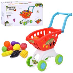 Игровой набор "Тележка" 16898 продукты 22 предмета