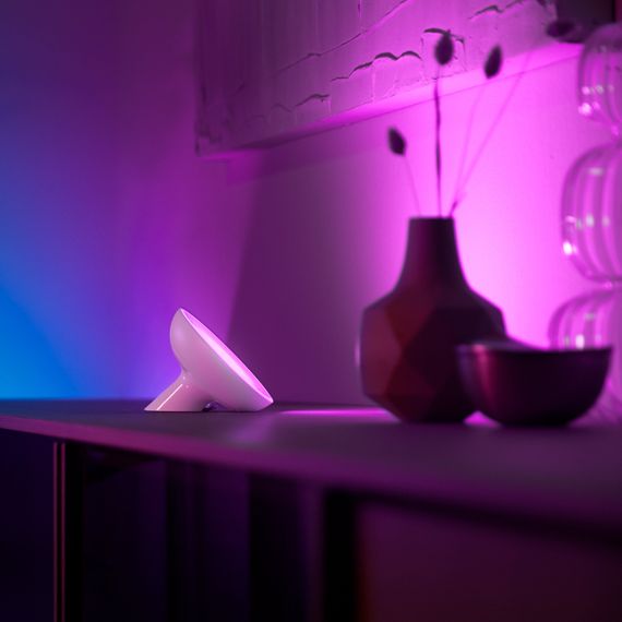 Philips Hue Настільна лампа Bloom, 2000K-6500K, Color, Bluetooth, з димером, біла (929002375901) | Зображення 4