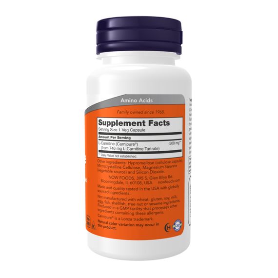 L-Carnitine 500mg - 60 vcaps | Зображення 1