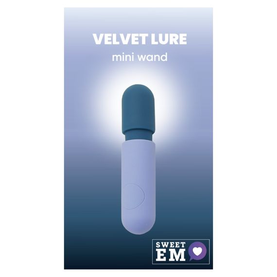 Міні-вібратор мікрофон Sweet Em, 10 режимів, синій, 11.8 х 2.6 см Sex Aura