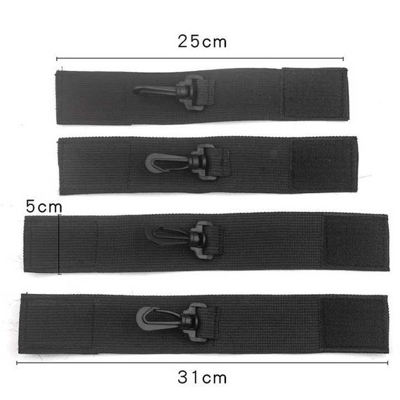 БДСМ фіксатори рук і ніг - Чорний - Садо-мазо | Зображення 1