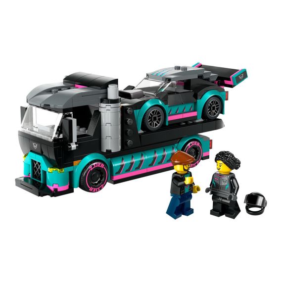 Конструктор LEGO City Автомобіль для перегонів й автовоз 328 деталей (60406) | Зображення 1