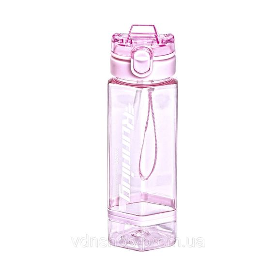 Пляшка для води 760 мл з трубочкою та наліпками рожева HP-14-48P | Зображення 3