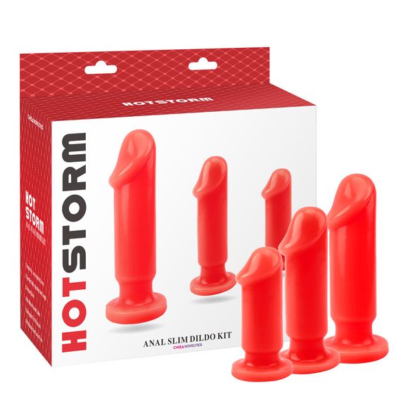 Набір анальних пробок - Hot Storm Anal Slim Dildo Kit sexstyle