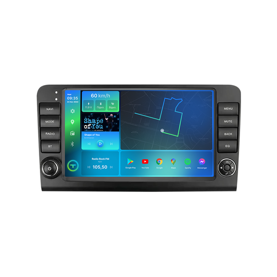 Штатная магнитола Torssen Mercedes ML-class W164 2005-2011 FL9 4+64Gb 4G Carplay DSP з кнопками | Зображення 1