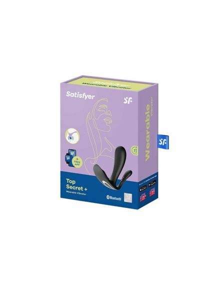 Подвійний смарт-вібратор у трусики Satisfyer Top Secret+ Black | Зображення 2