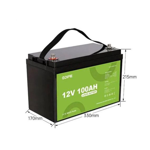 Акумуляторна батарея ODIPIE LiFePo4 12v 100Ah 1280Wh Акумулятор літієвий | Зображення 3