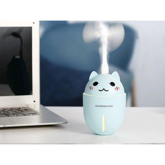 Зволожувач повітря Humidifier Нічник Котик 320 мл USB ультразвуковий | Зображення 1