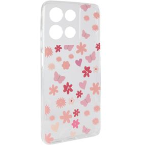 Чохол TPU Clear Joy для Motorola Moto G17 Power Butterfly Garden