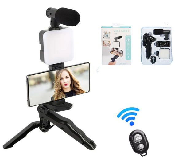 Набір для блогерів 5 в 1 Mobilephone, бездротова лампа для відео, студійний Mobilephone   знижка | Зображення 3