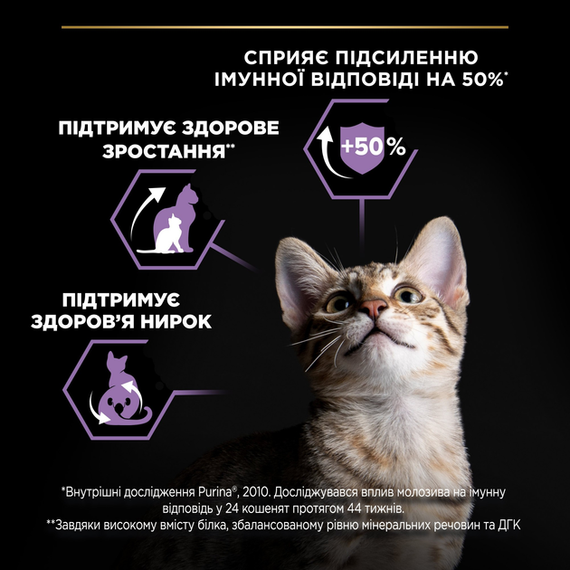 Сухий корм Purina PRO PLAN Kitten Healthy Start <1 для кошенят, курка 1.5кг | Зображення 4
