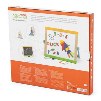 Набір для творчості Viga Toys дошка магнітно-маркерна на підставці (44545) | Зображення 4