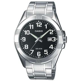 Сталеві чоловічі наручні годинники Casio оригінал Японія Collection MTP-1308PD-1BVEF зі сталевим браслетом