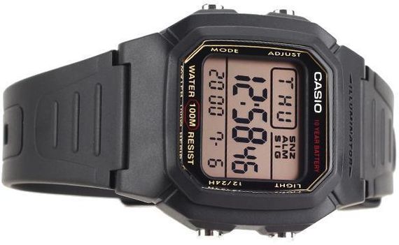 Годинники чоловічі кварцево-електронні спортивні стильні оригінал Casio W-800HG-9AVEF (модуль №3240, 3092) | Зображення 4